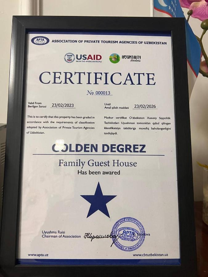 Hotel Guest House Golden Degrez Buhara Exterior foto